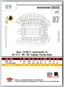 2003 Fleer Authentix Laveranues Coles