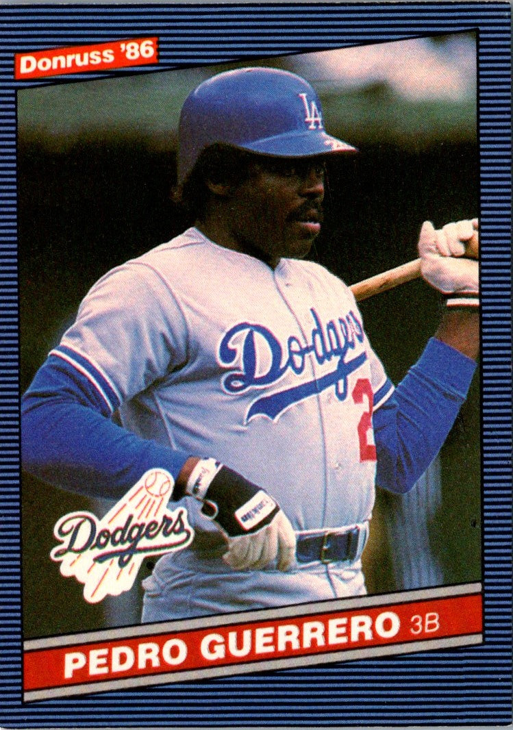 1985 Donruss Pedro Guerrero