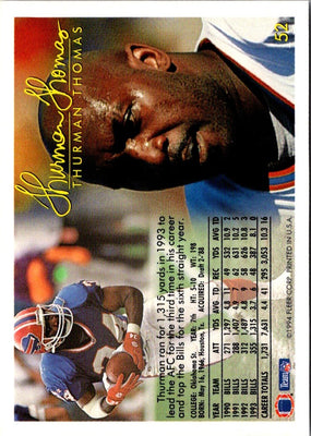 1994 Fleer Thurman Thomas #52