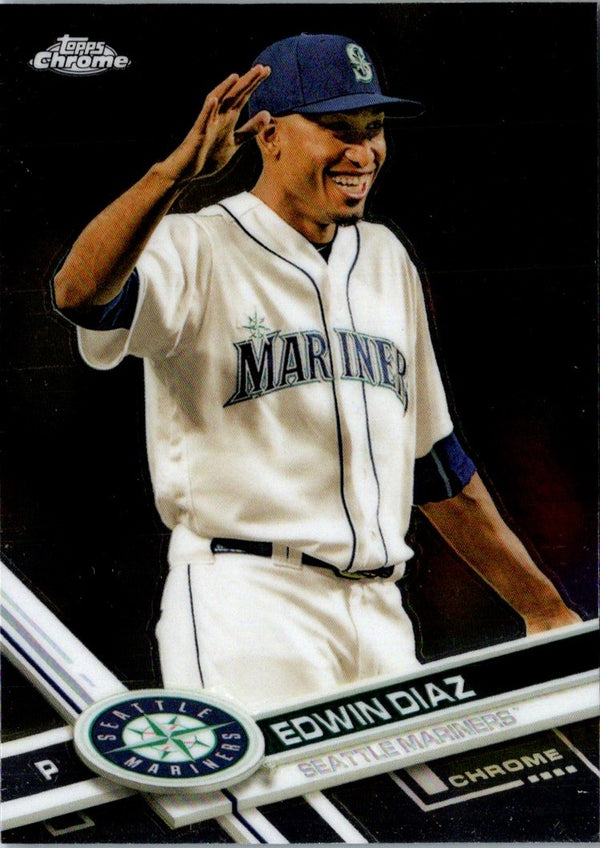 2017 Topps Chrome Edwin Diaz #195