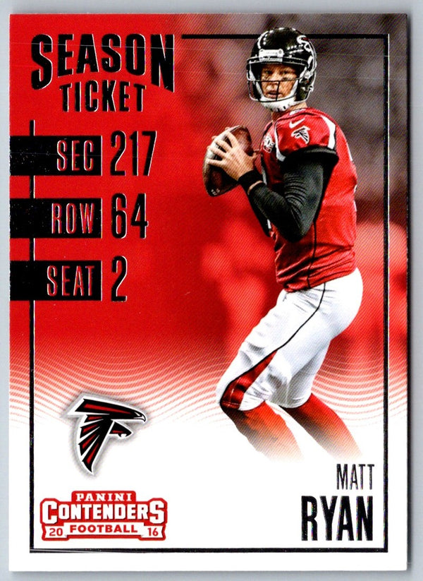 2016 Panini Contenders Matt Ryan #39