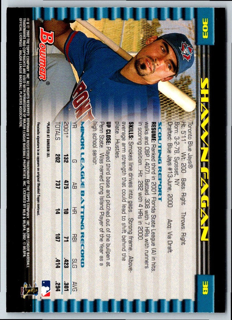 2002 Bowman Shawn Fagan