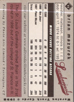 1998 Warning Track Adirondack Lumberjacks Brian Mazurek #11