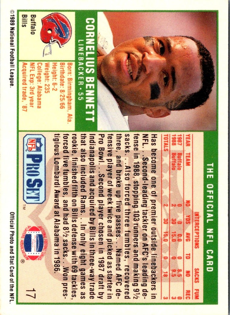 1988 Panini Stickers Cornelius Bennett