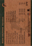 2001 Fleer Tradition Miami Dolphins Team Leaders