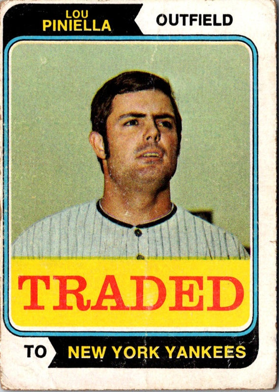 1974 Topps Traded Lou Piniella #390T