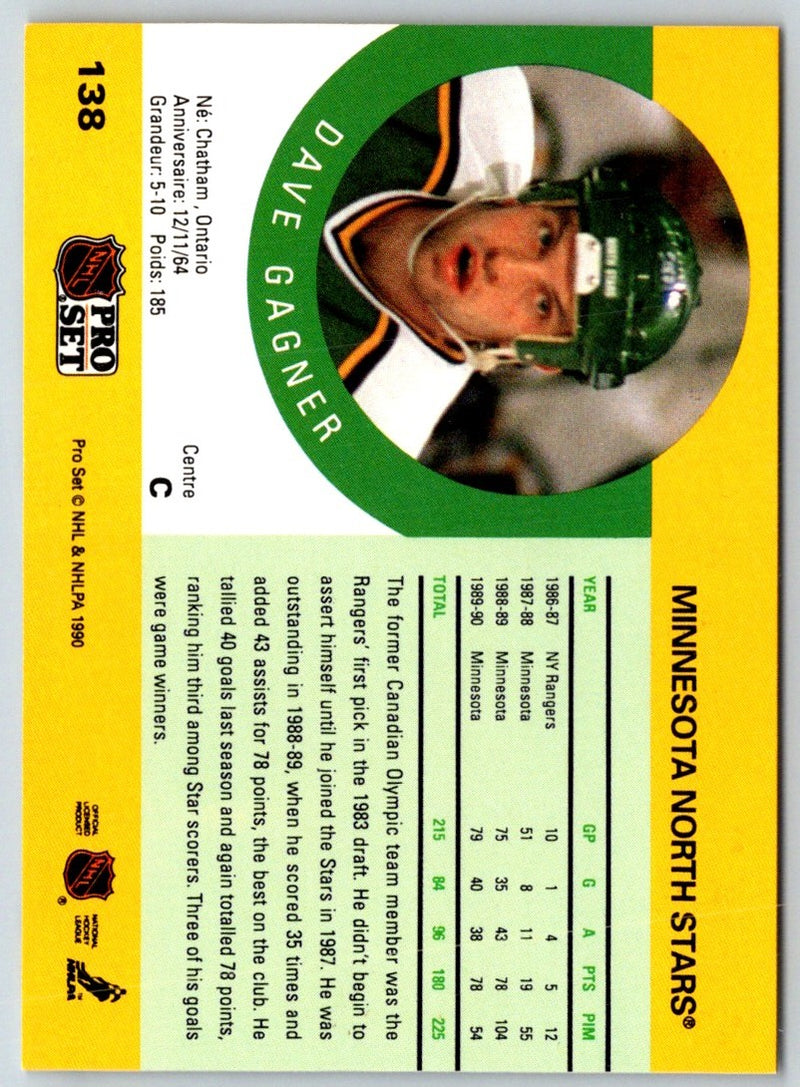 1990 Pro Set Dave Gagner