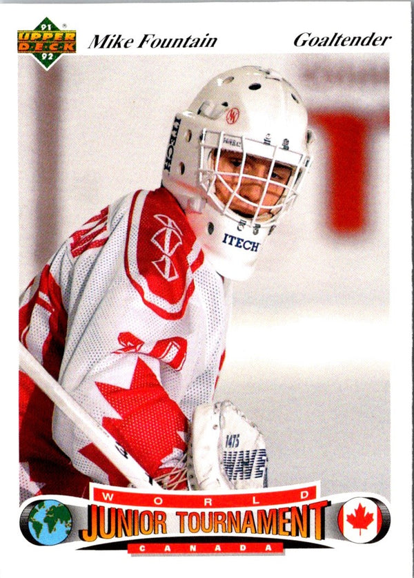 1991 Upper Deck Czech World Juniors Mike Fountain #52