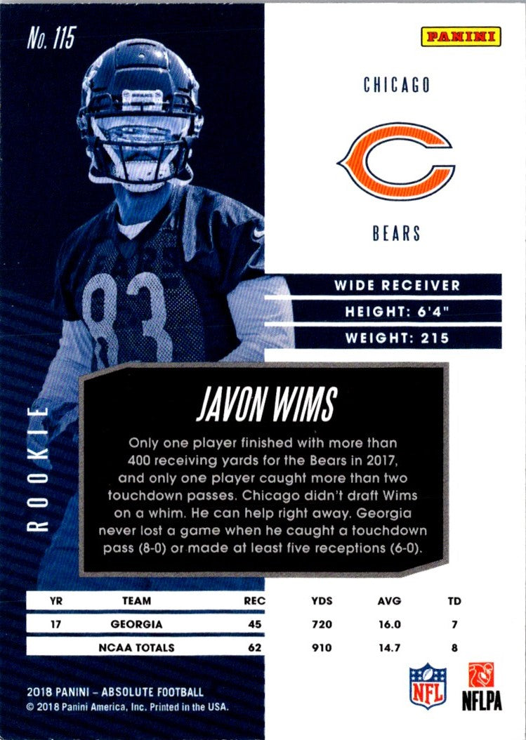 2018 Panini Absolute Javon Wims