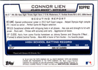 2012 Bowman Draft Picks & Prospects Chrome Connor Lien #BDPP82
