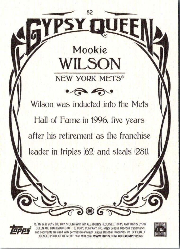 2015 Topps Gypsy Queen Mookie Wilson