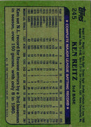 1982 Topps Ken Reitz