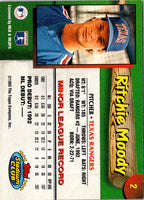 1993 Stadium Club Texas Rangers Ritchie Moody #2