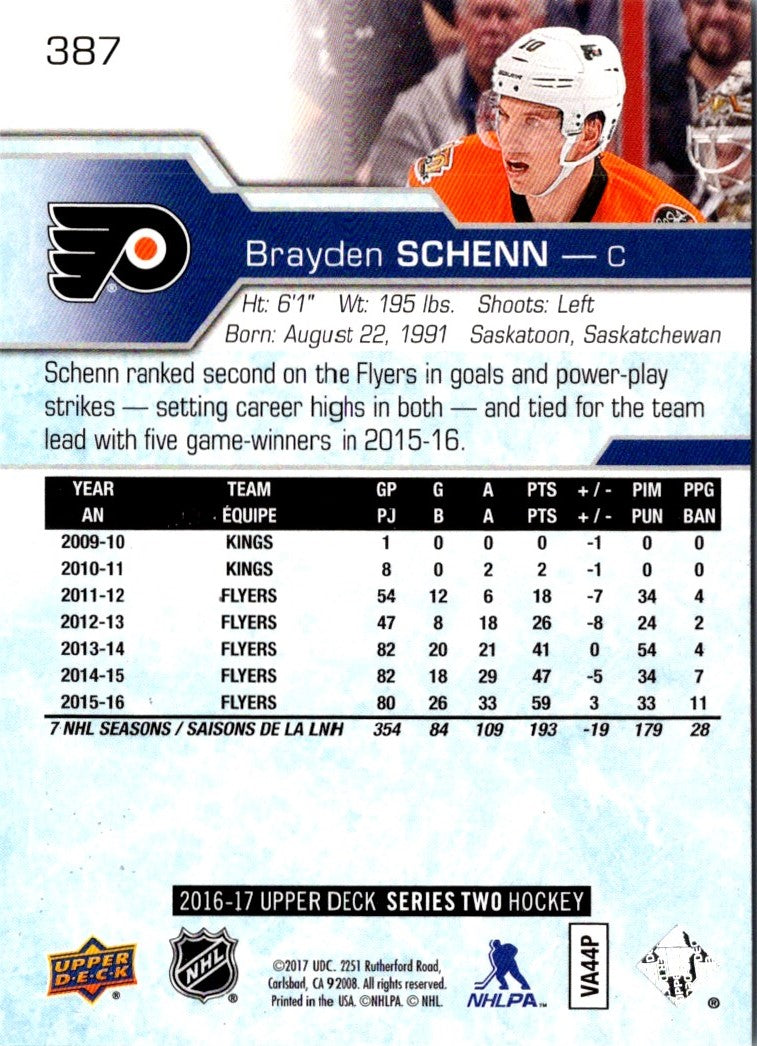 2017 Upper Deck Brayden Schenn