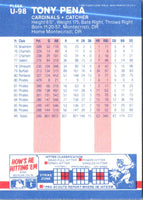 1987 Fleer Update Glossy Tony Pena #U-98