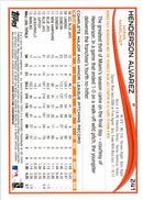 2014 Topps Henderson Alvarez