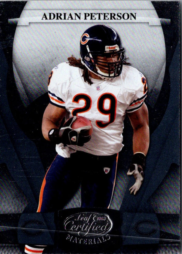 2009 Playoff Absolute Memorabilia Team Trios Materials NFL Adrian Peterson/Bernard Berrian/Chester Taylor #20 /50
