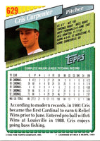1993 Topps Gold Cris Carpenter #629