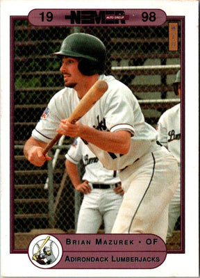 1998 Warning Track Adirondack Lumberjacks Brian Mazurek #11