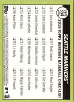 2016 Topps Heritage Seattle Mariners #354