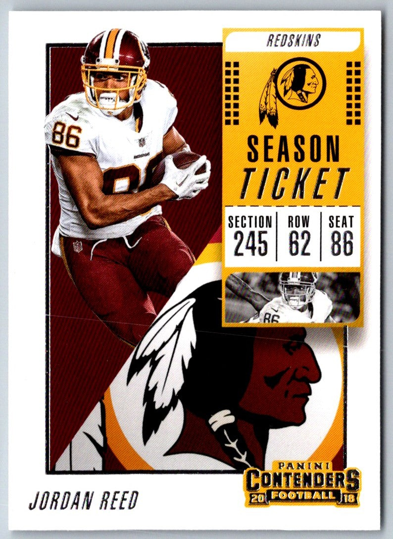 2018 Panini Contenders Jordan Reed