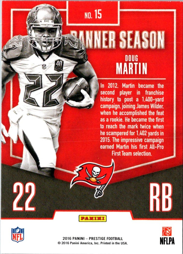 2016 Panini Prestige Banner Season Doug Martin