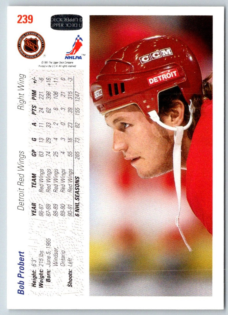 1991 Upper Deck Bob Probert