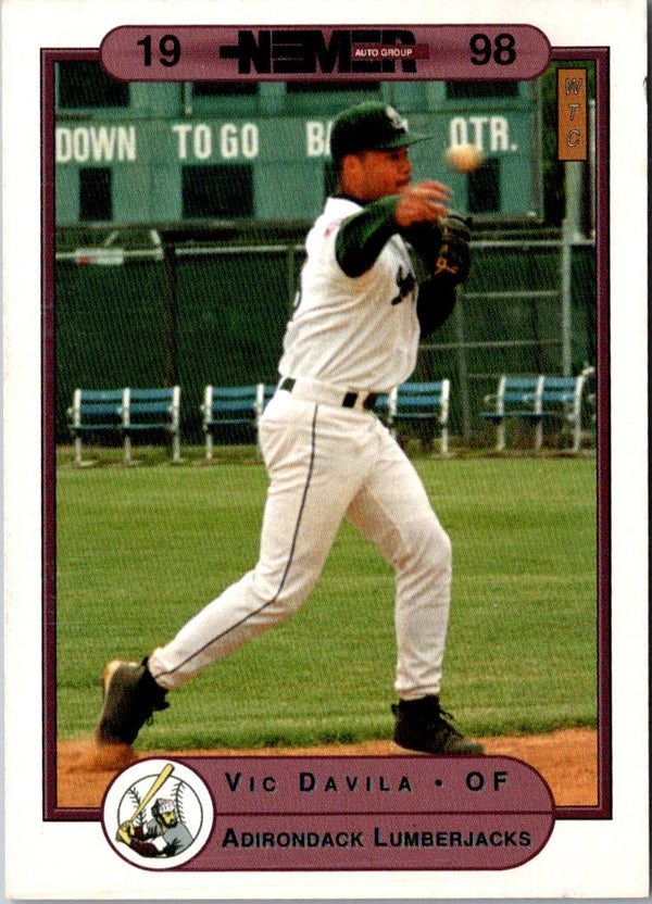 1998 Warning Track Adirondack Lumberjacks Vic Davila #10