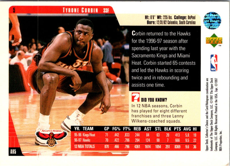 1997 Collector's Choice Tyrone Corbin