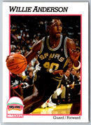 1990 Hoops Team Night San Antonio Spurs Willie Anderson