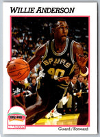 1990 Hoops Team Night San Antonio Spurs Willie Anderson #NNO