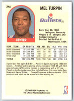 1989 NBA Hoops Mel Turpin #316