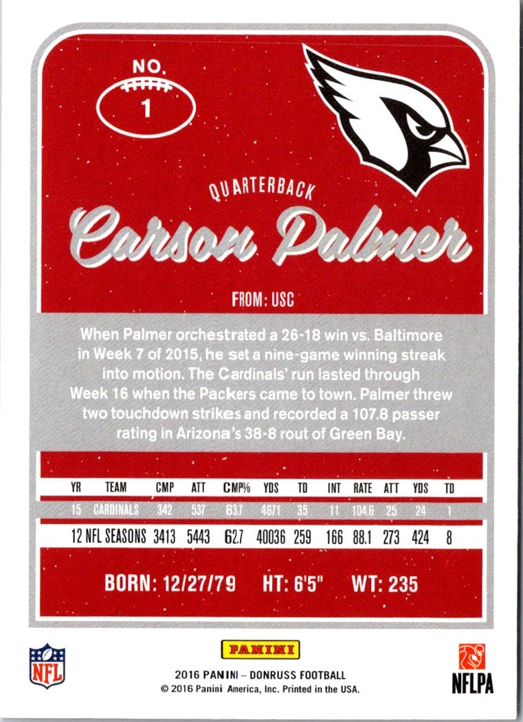 2016 Donruss Carson Palmer