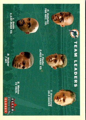2001 Fleer Tradition Miami Dolphins Team Leaders #372