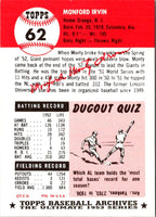1991 Topps Archives 1953 Monte Irvin #62