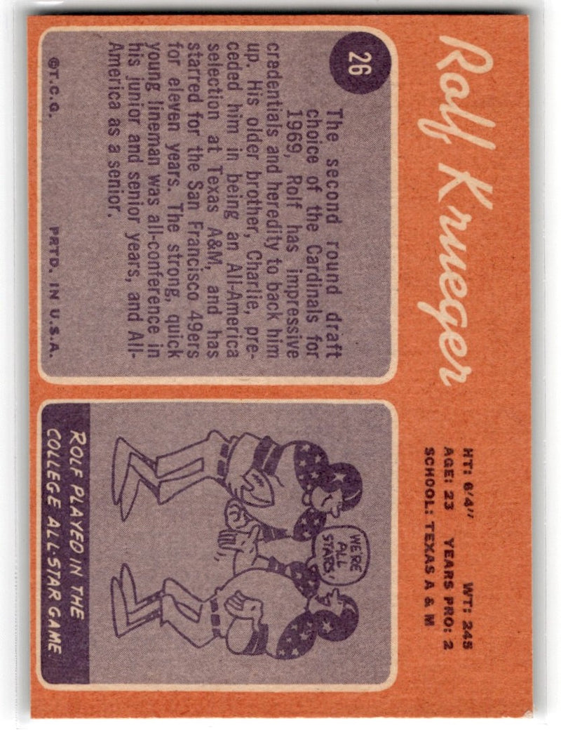 1970 Topps Rolf Krueger