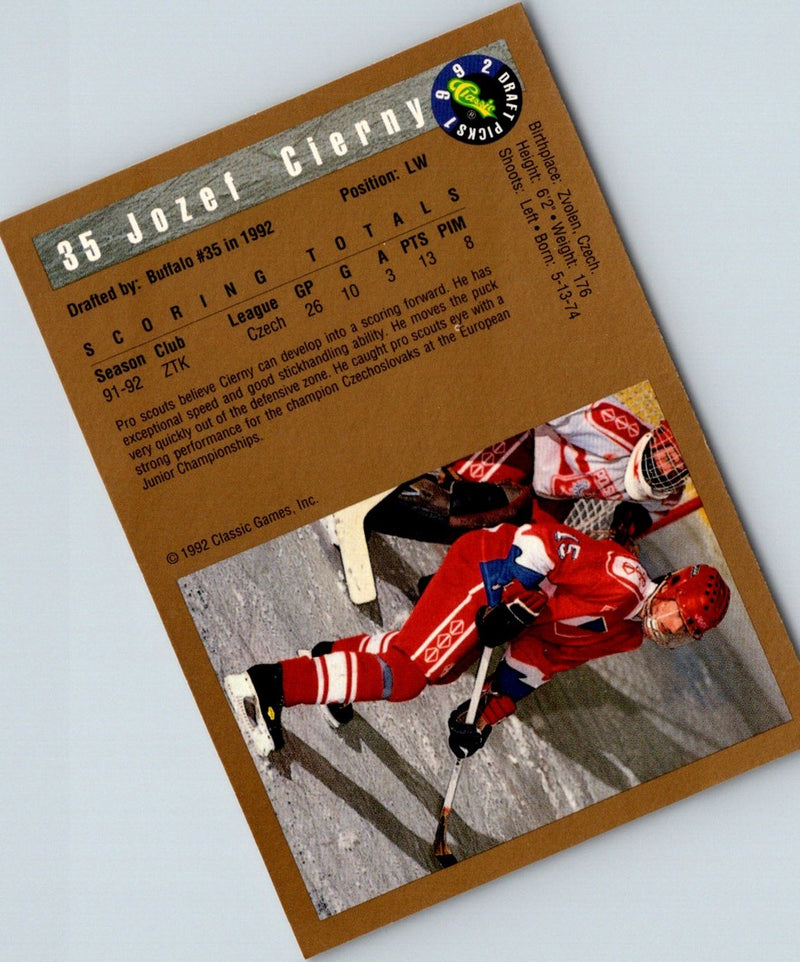 1992 Classic Draft Picks Jozef Cierny