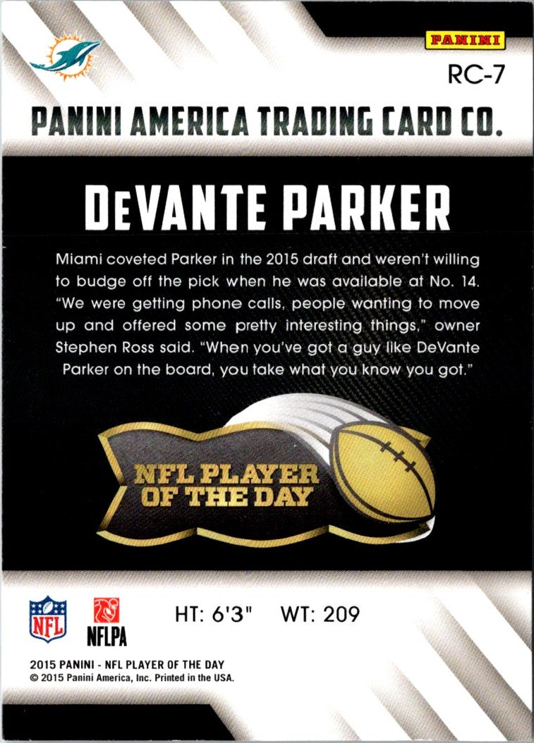 2015 Panini Player of the Day DeVante Parker