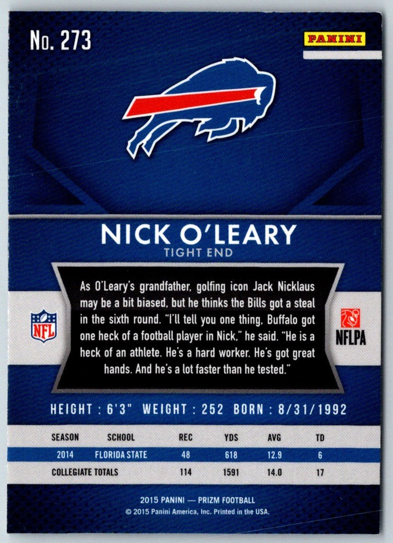 2015 Panini Nick O'Leary