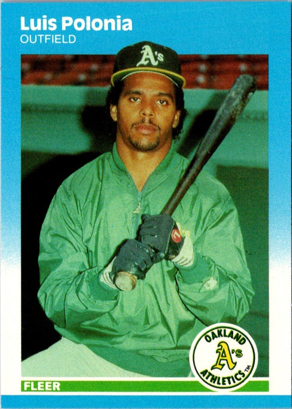 1987 Fleer Update Glossy Luis Polonia #U-99