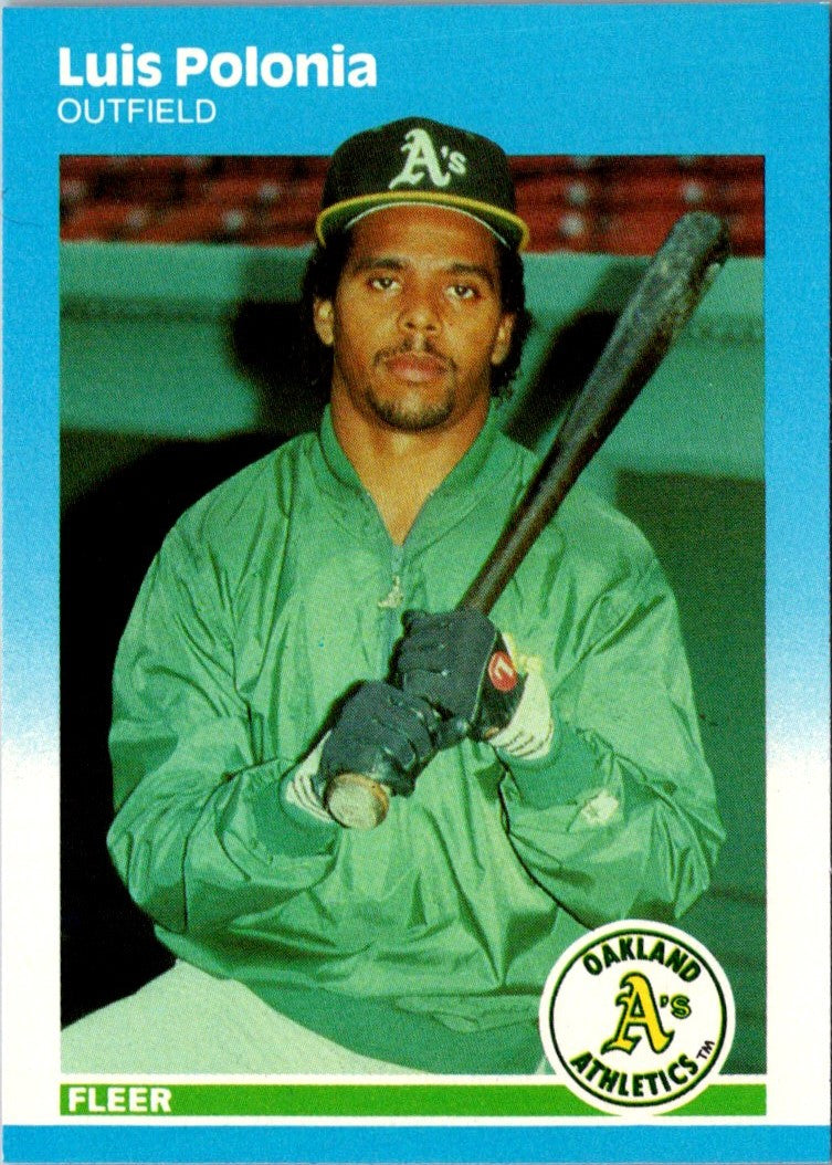 1987 Fleer Update Glossy Luis Polonia