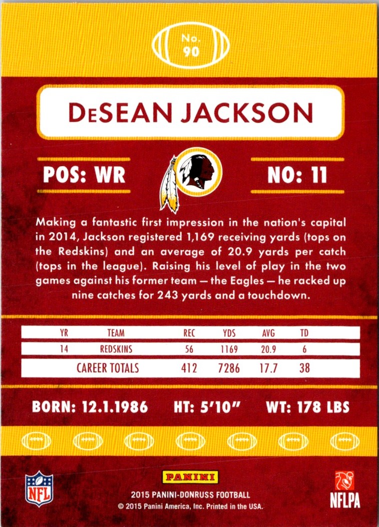 2015 Donruss DeSean Jackson