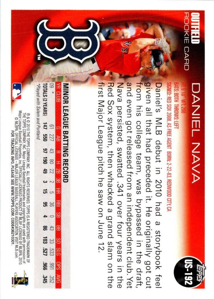 2010 Topps Update Daniel Nava