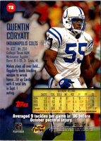 1997 Stadium Club Quentin Coryatt #72