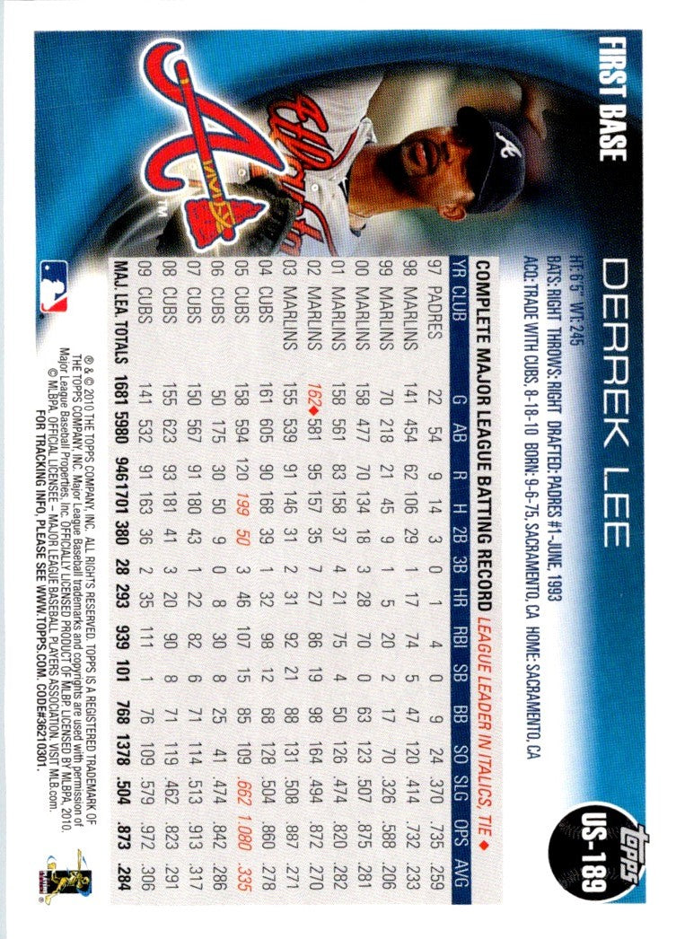 2010 Topps Update Derrek Lee