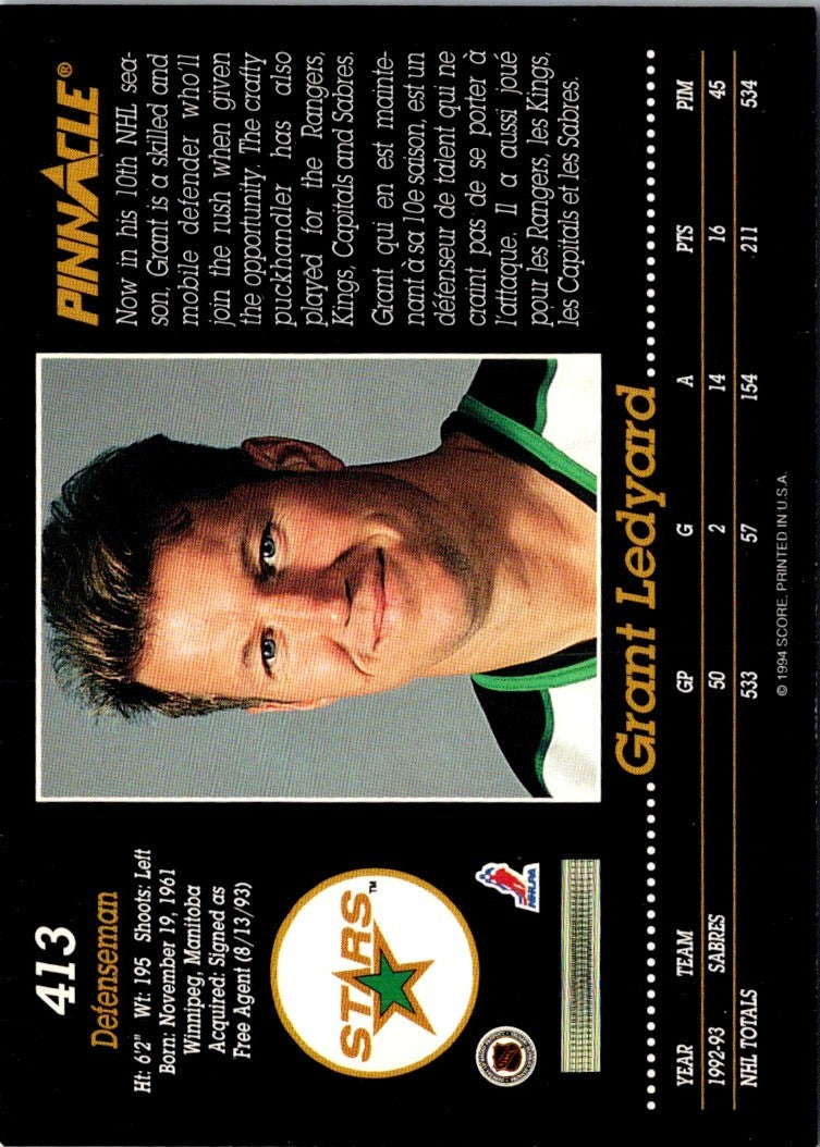 1993 Pinnacle Grant Ledyard