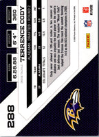 2010 Panini Threads Terrence Cody #288 Rookie