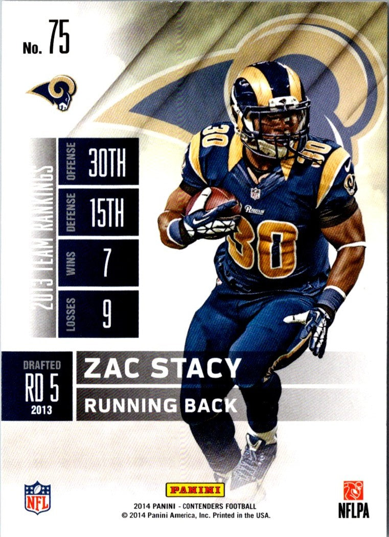 2014 Panini Contenders Zac Stacy