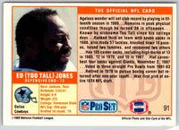 1989 NFL Proset Ed Too Tall Jones #91