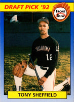 1992 Front Row Draft Picks Tony Sheffield #17